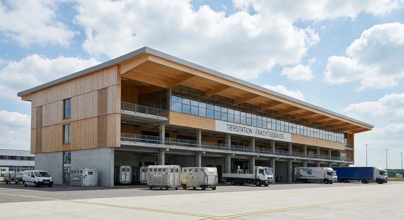 Munich Airport animal arrival facility or airport guide