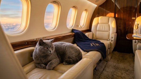 Cats and Private Jets: How the World's Luckiest Felines Travel in Luxury