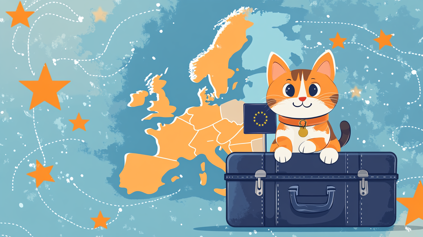 Cat with EU passport