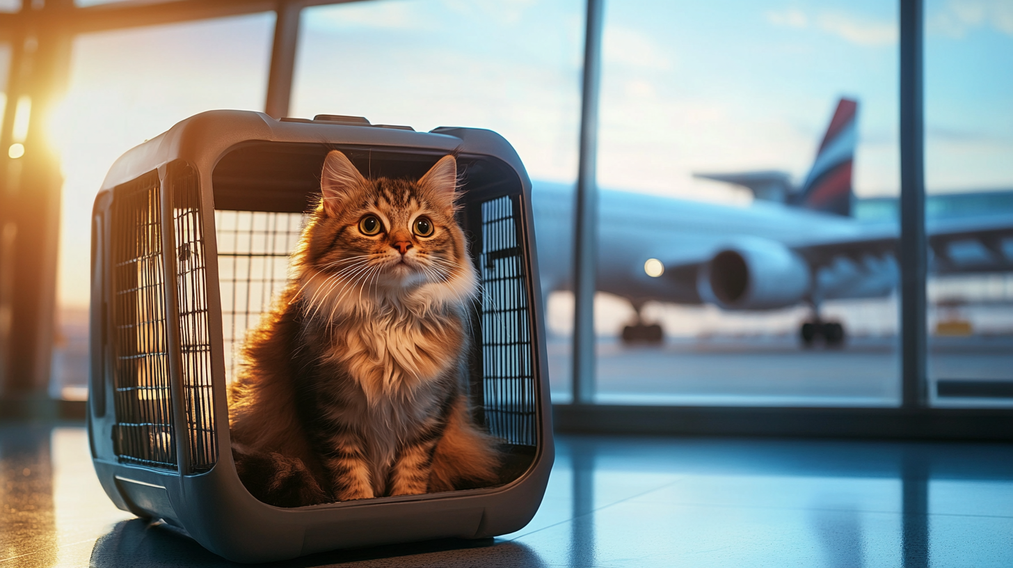 IATA-approved airline pet carrier crate for manifest cargo travel to Australia