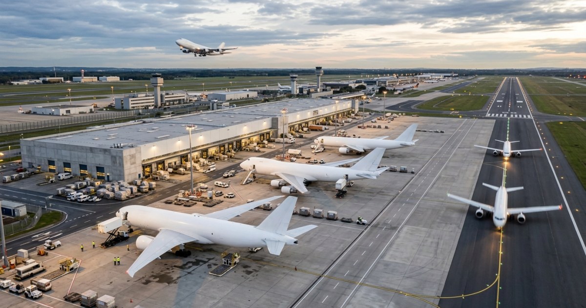 Airport cargo terminal where pets arrive in Singapore