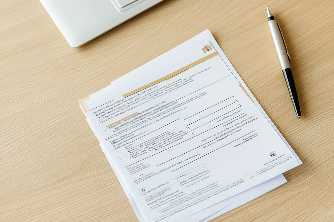 UK Animal Health Certificate, pet vaccination record, and microchip documentation on a desk