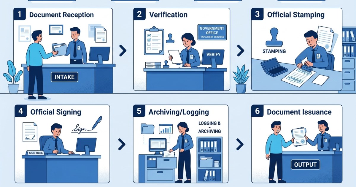 Illustration showing the USDA APHIS endorsement steps for a cat export health certificate