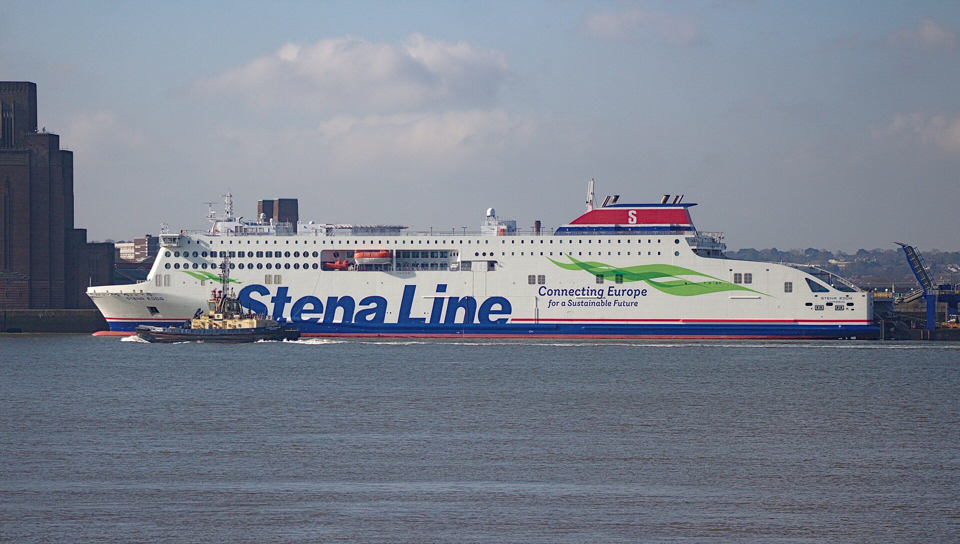 Stena Line Stena Edda ferry at Birkenhead